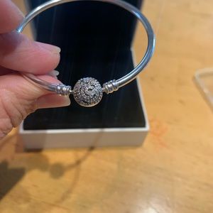 Pandora bracelet with stone